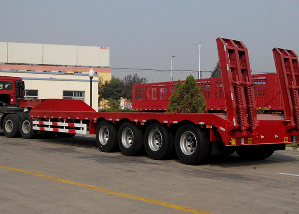 5 метров. Прицеп 4 оси. Шмитц 16. Полуприцеп тонар-974614. Low bed trailer.